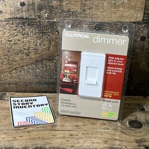 Lutron Dimmer Switch Single Pole Light LG-600H-WH, NEW